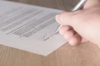 contract, signature, lease